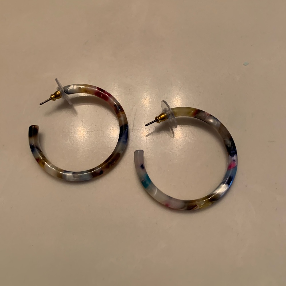 Colorful resin hoops from J Crew